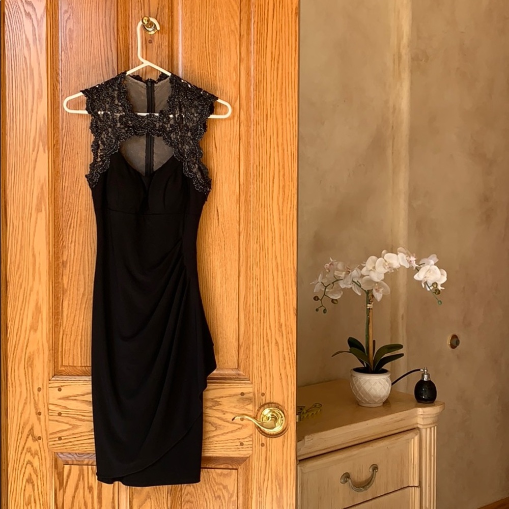 Black cocktail dress